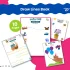 Line tracing sheets are on a colorful background with a green 10 pages sticker above them.